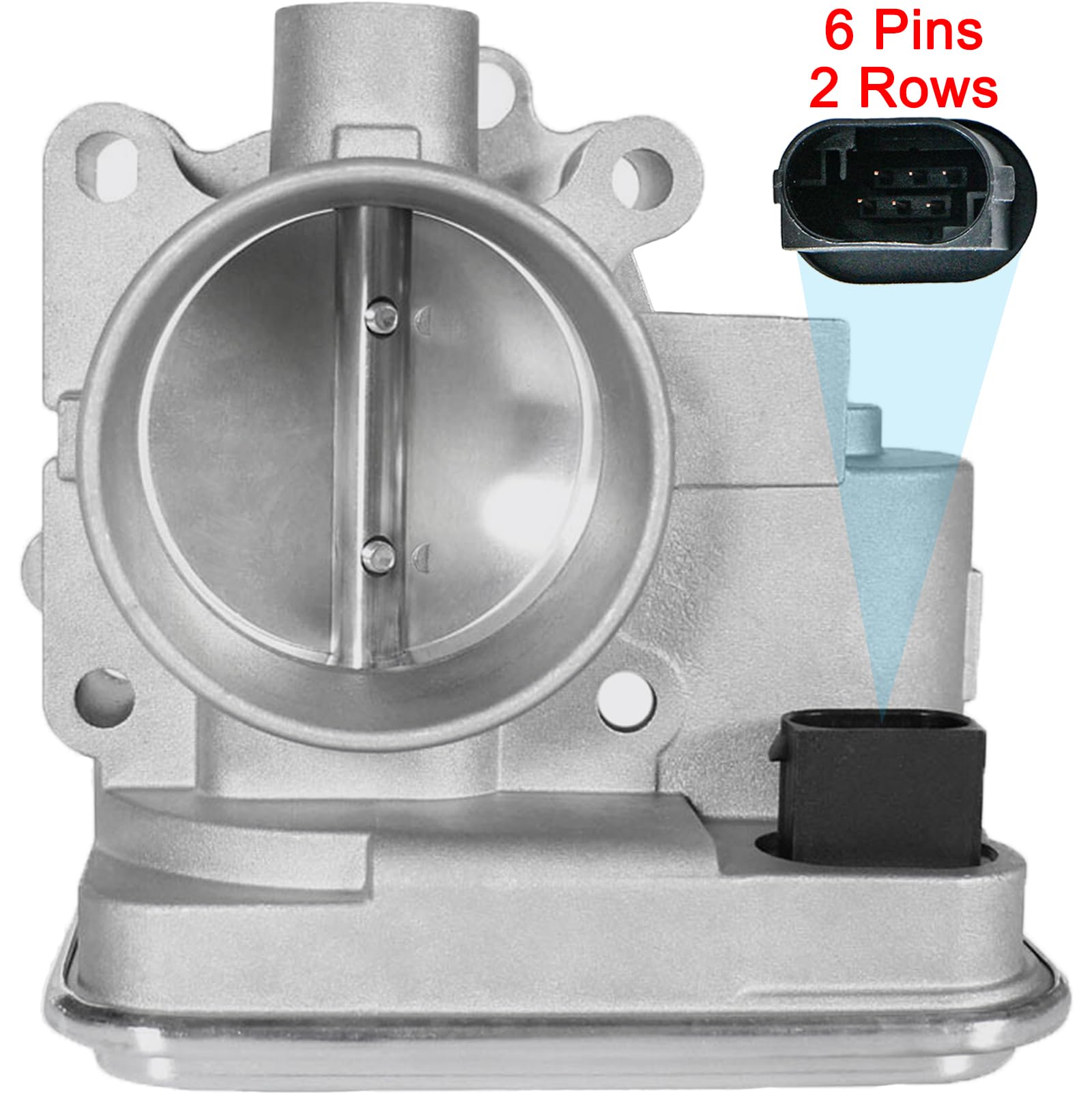 BZANPAR throttle body machined aluminum surface indicating heat and corrosion resistance