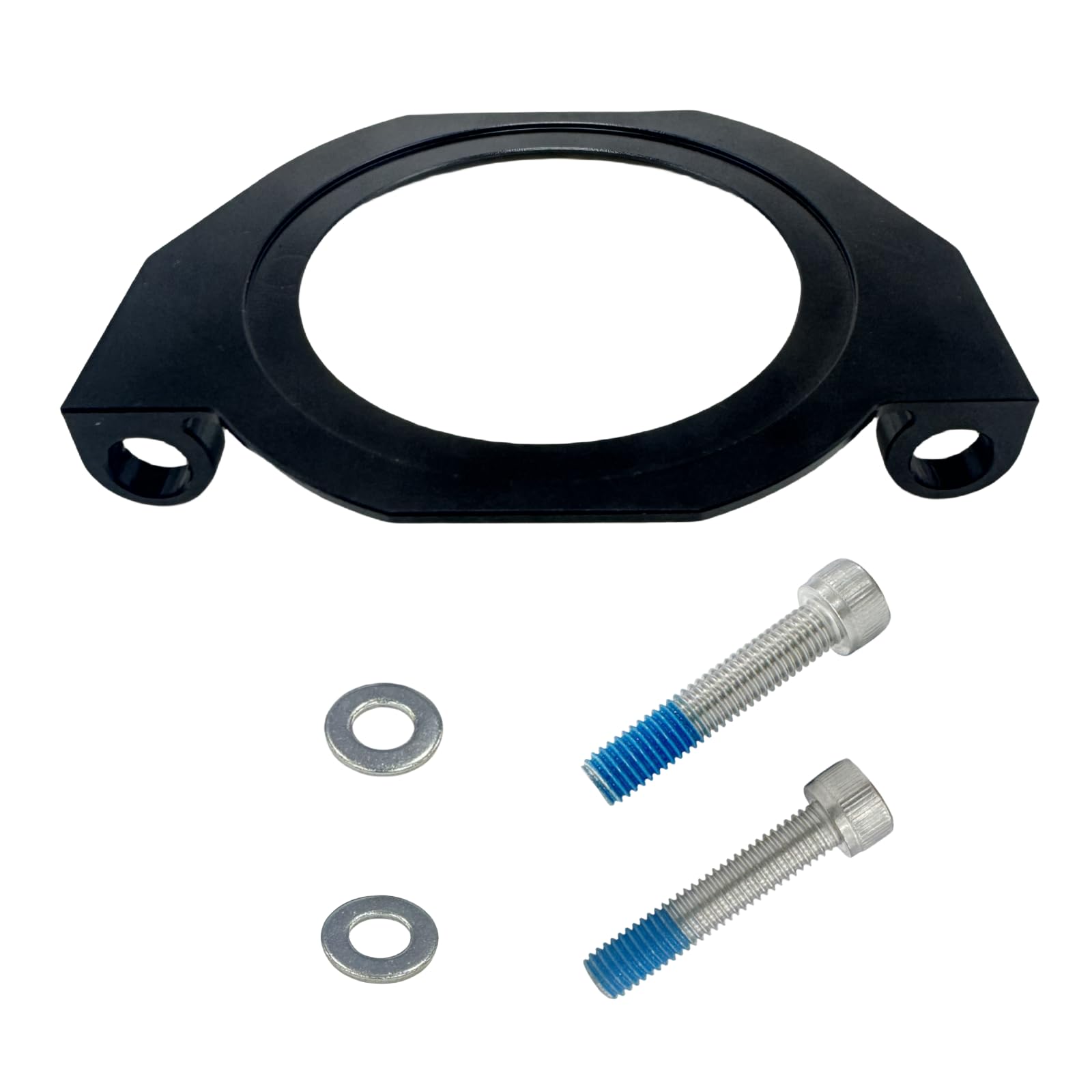BZP front crank seal guard front view showing precise fit and protection