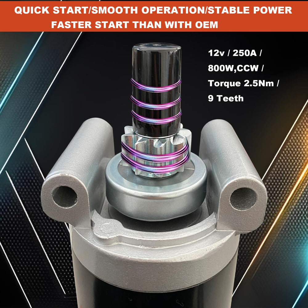 C CLINK starter installed in engine bay showing straightforward swap-in benefit