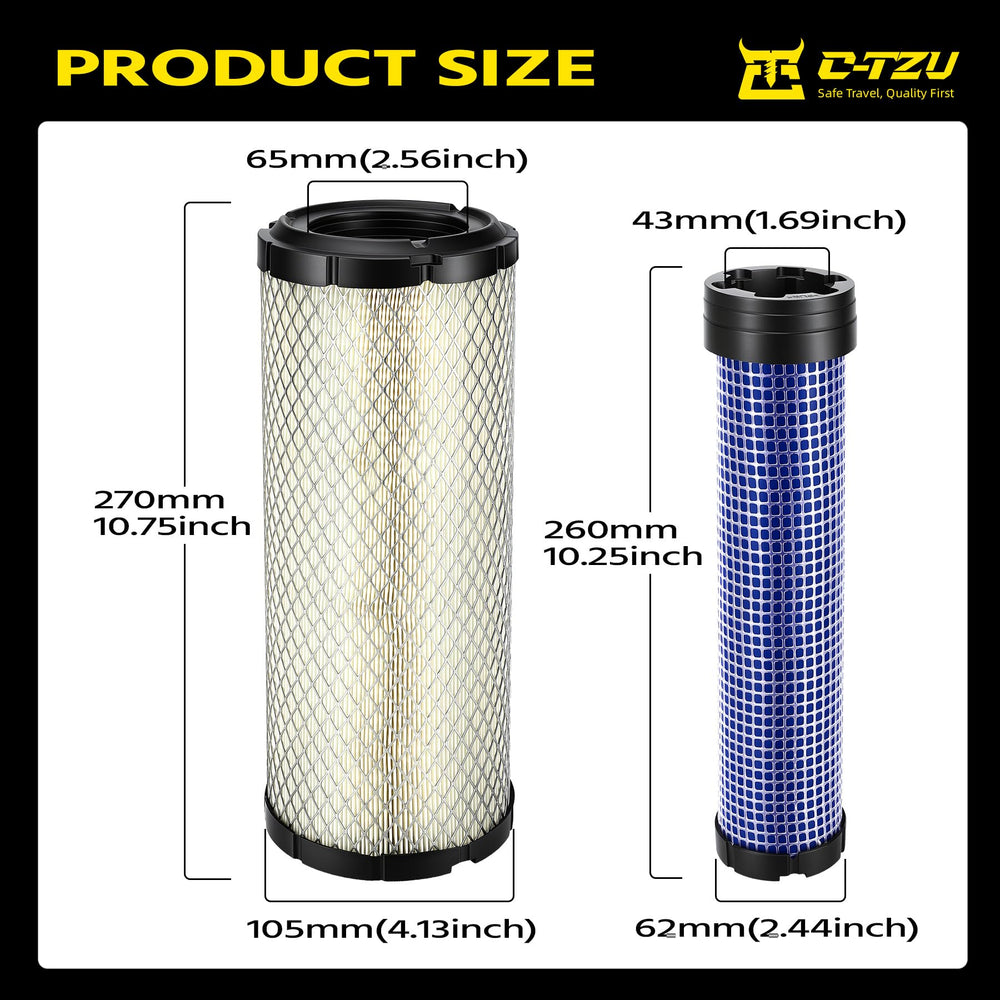 C-Tzu filters staged against dusty background showing dust protection benefit