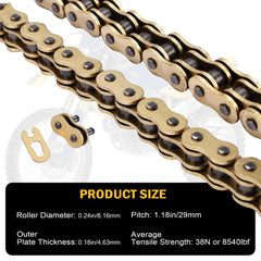 C-Tzu chain installed on sprocket showing smooth fit and power transfer