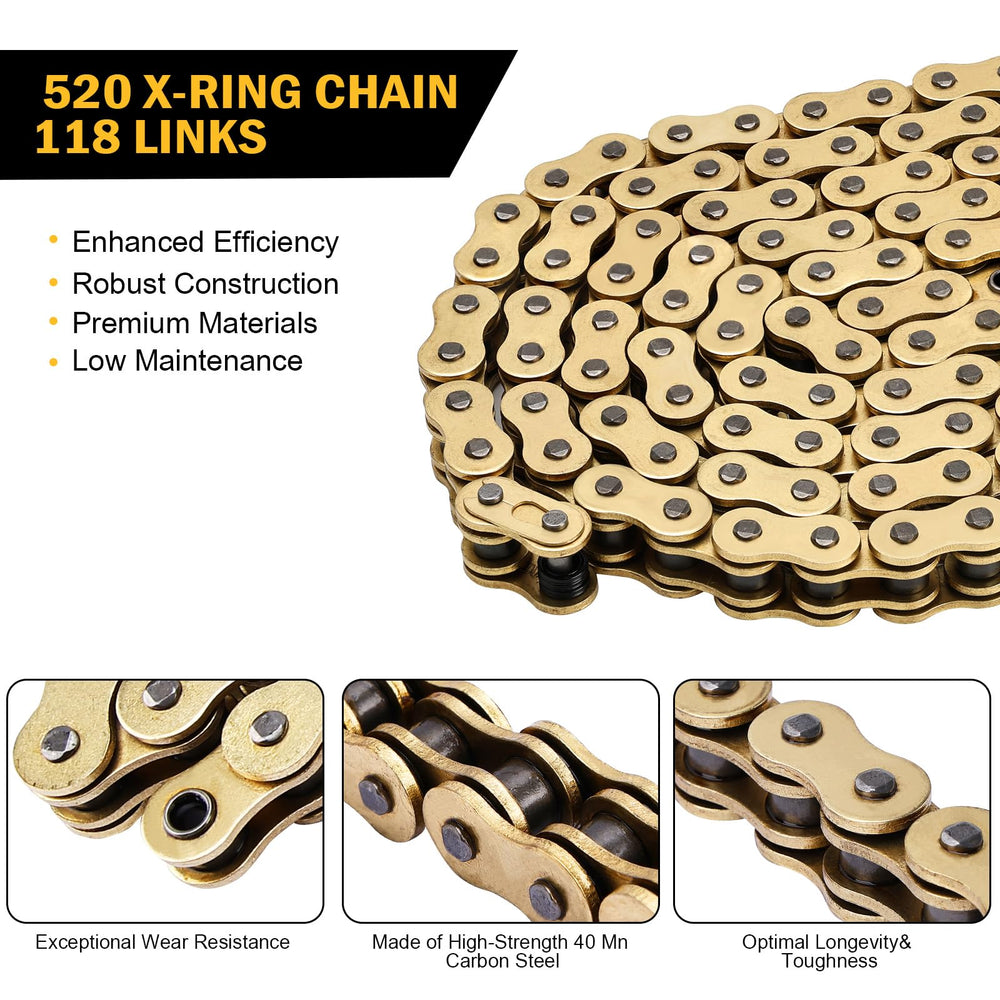 C-Tzu chain laid alongside ruler showing 118-link length and sizing clarity