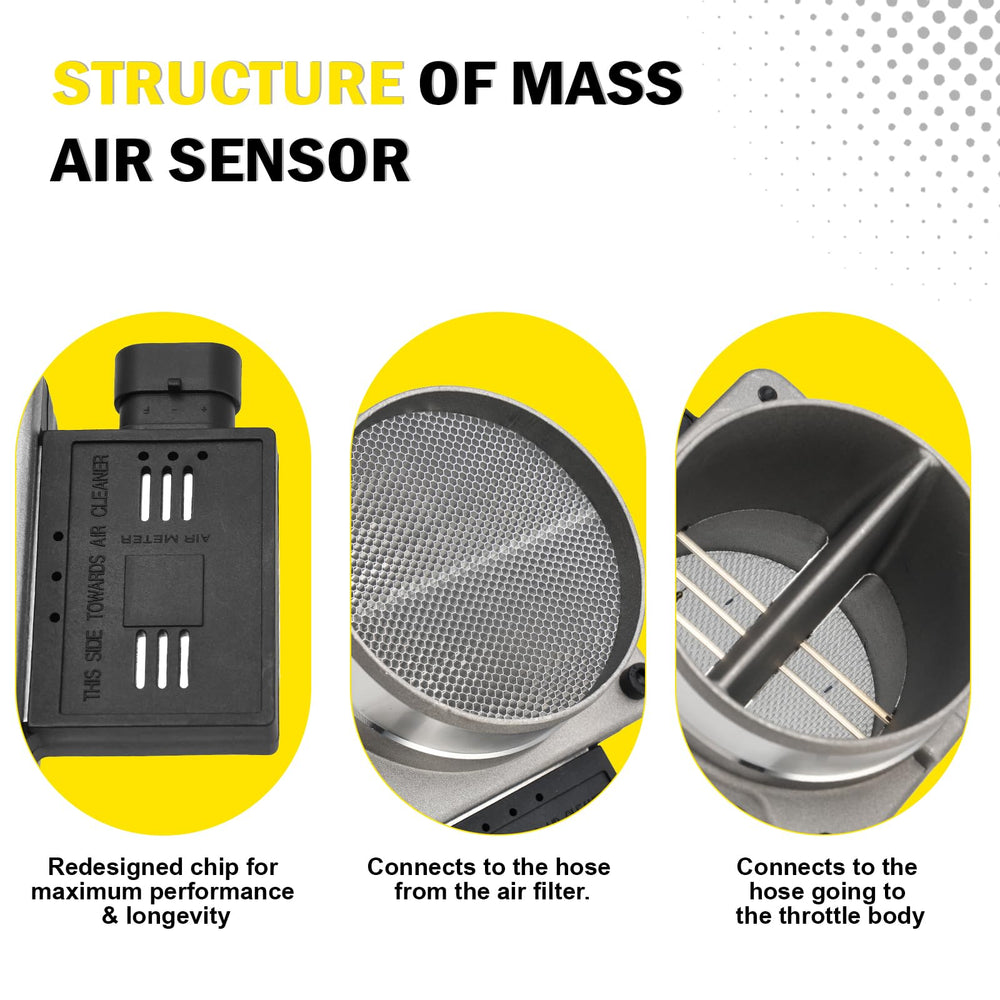 C-Tzu MAF sensor installed under hood illustrating restored engine performance