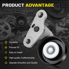 C-Tzu tensioner mounted on engine demonstrating fit on GM accessory drive