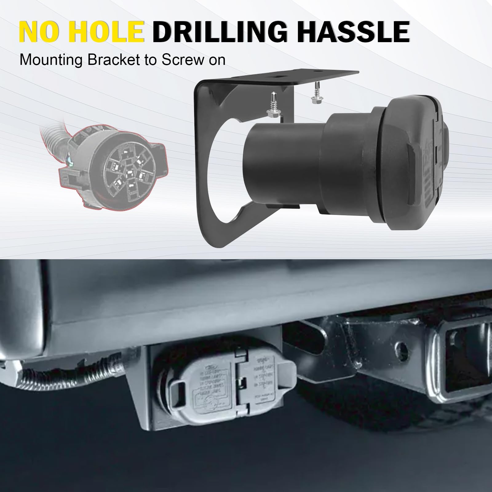 C-Tzu side view with bracket mounted demonstrating secure bumper attachment