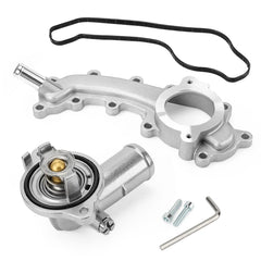 C-Tzu thermostat housing front view showing durable aluminum and improved reliability