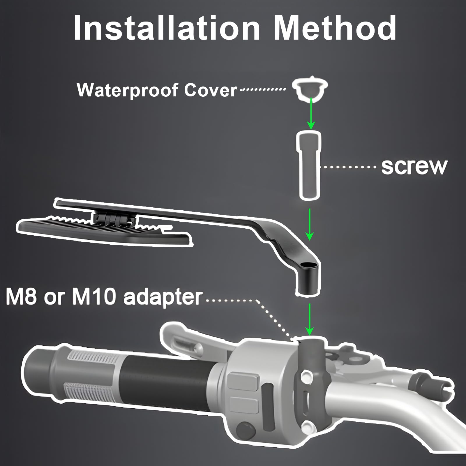 Caboriallan thickened alloy arm detail providing strong, vibration-resistant support