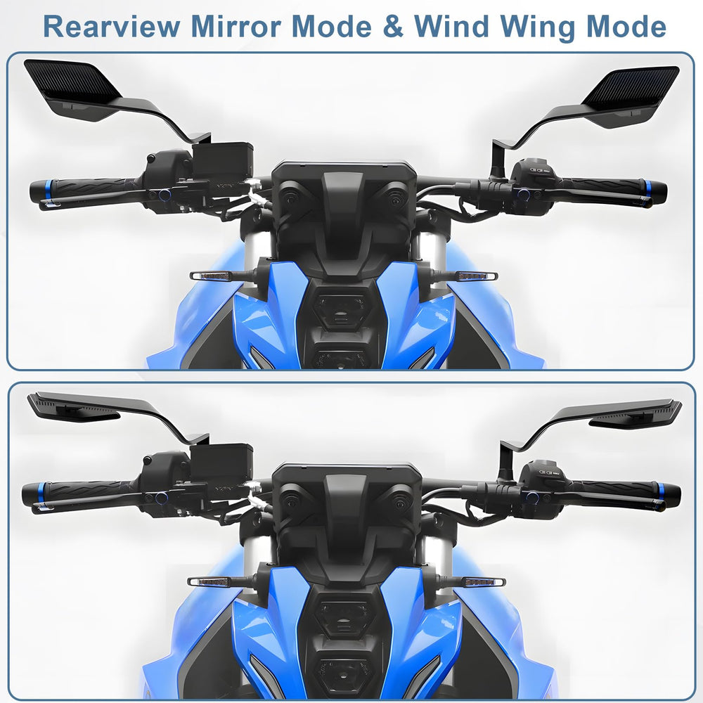 Caboriallan mounted on Kawasaki Z650 showing improved sightlines and sporty look