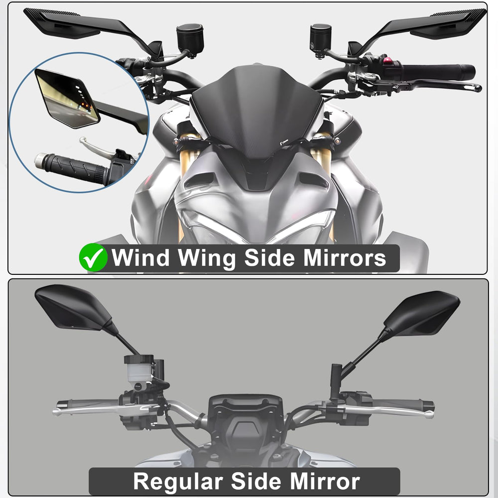 Caboriallan side profile highlighting 25° wind wing that reduces wind noise