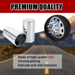 Cabtherlyn installed on a semi truck wheel demonstrating clean polished look