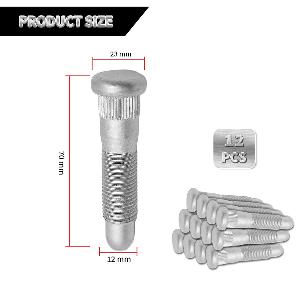 CADUFUELLY close-up of M14x1.5 threaded shank showing durable chrome-steel finish