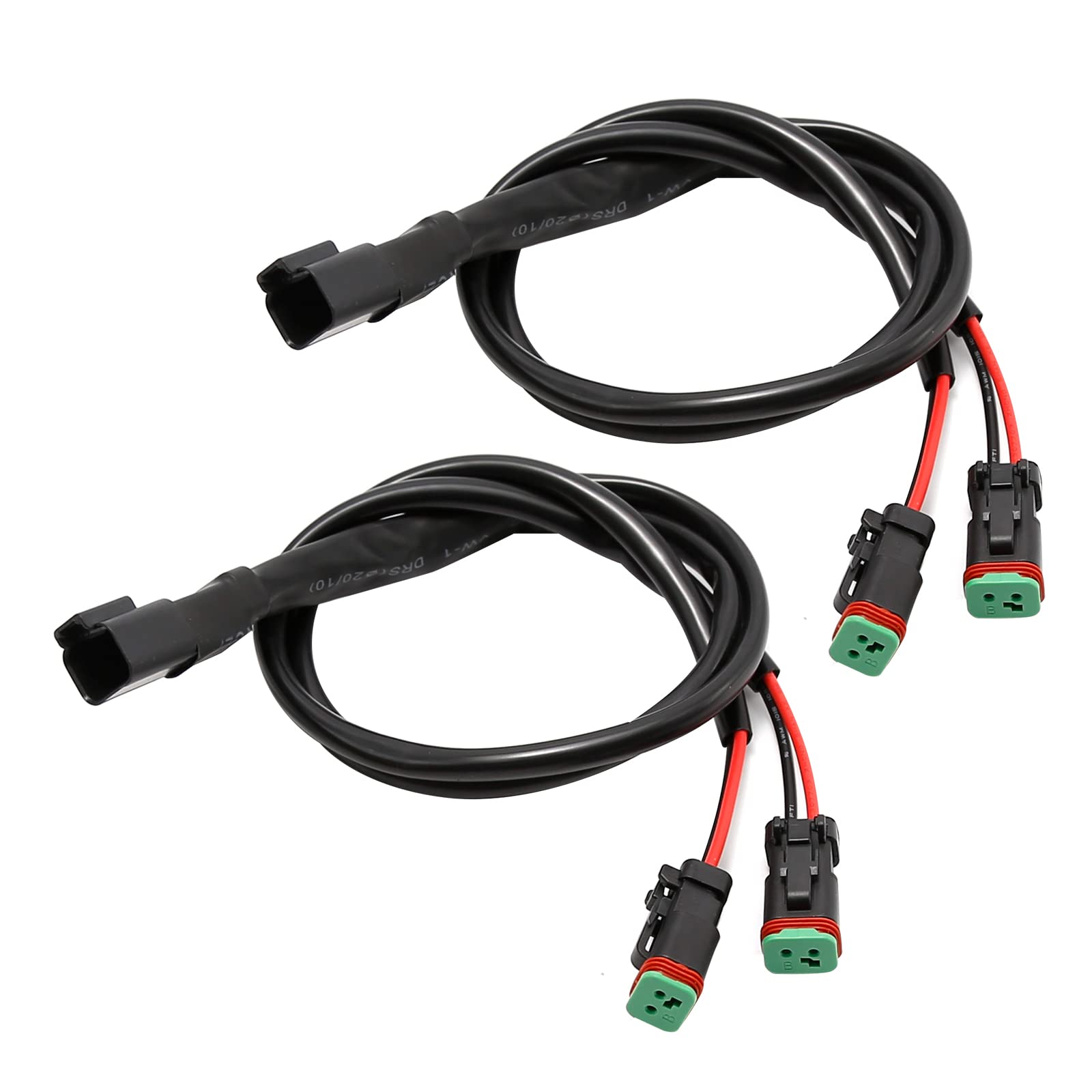 CADUFUELLY front view of dual DT adapter showing plug ends and durability benefit