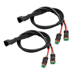 CADUFUELLY front view of dual DT adapter showing plug ends and durability benefit