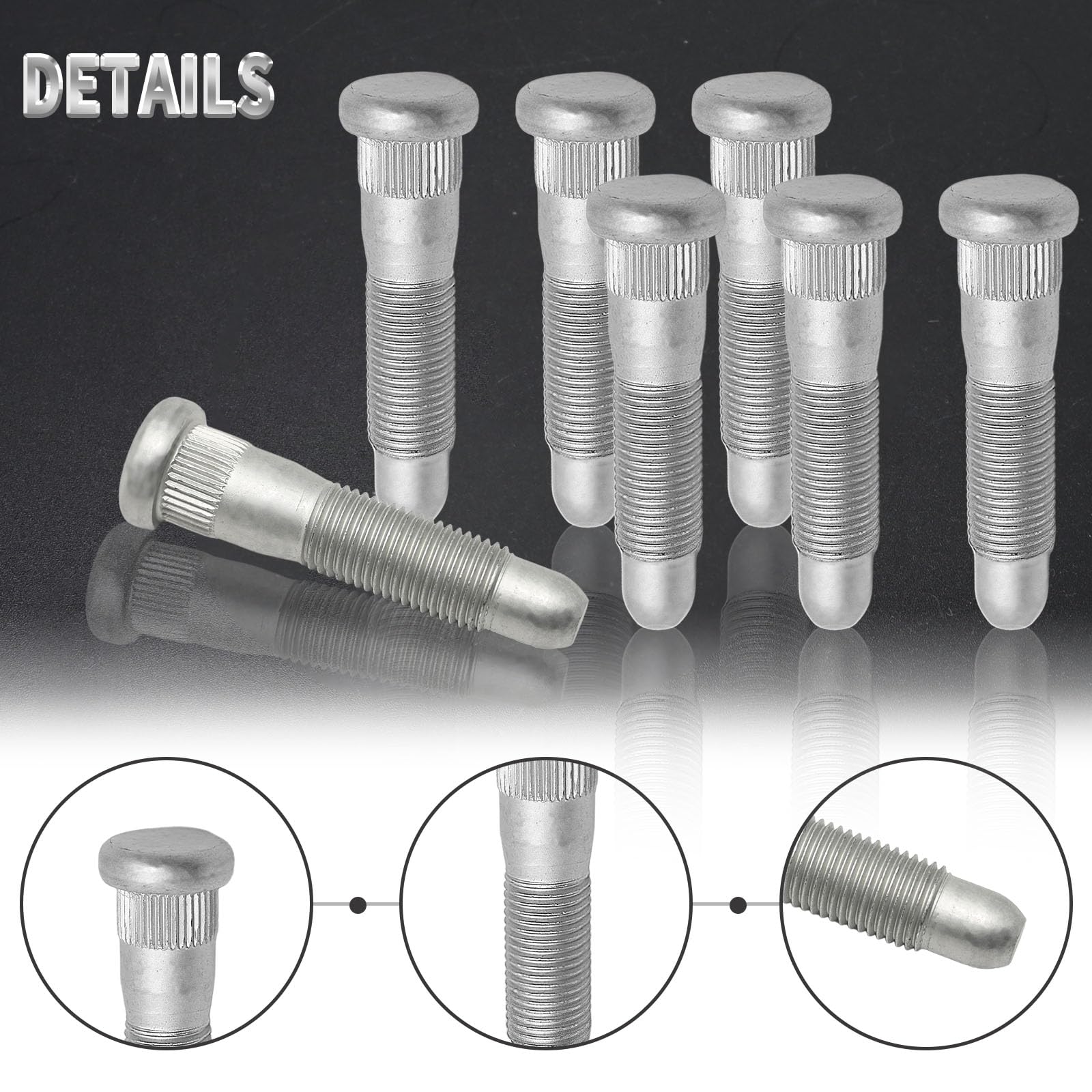 CADUFUELLY clip-head and serrated base detail, built for secure hub seating