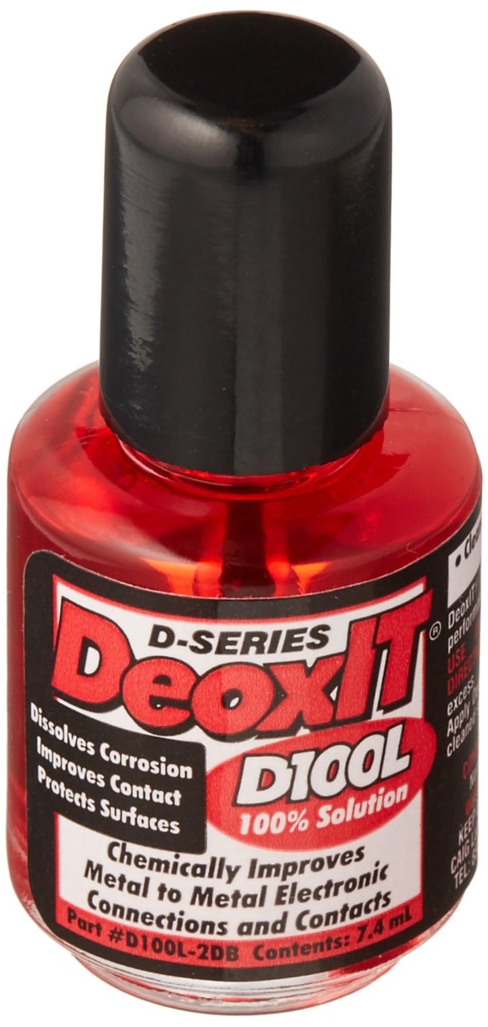 CAIG LABORATORIES DeoxIT brush-top bottle shown front view improving connectors