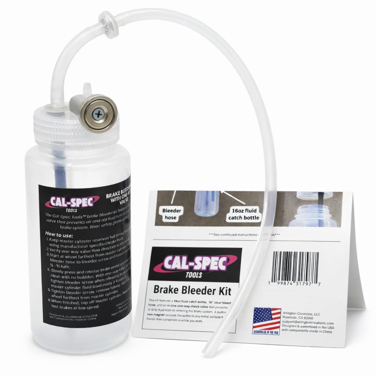 Cal-Spec Tools front packaging showing complete bleed kit and benefits