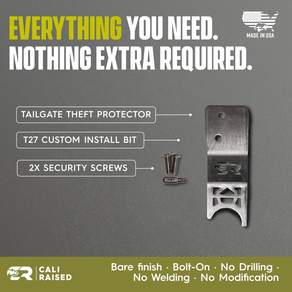 Cali Raised LED protector held by hand for scale showing compact low-profile design and durable build