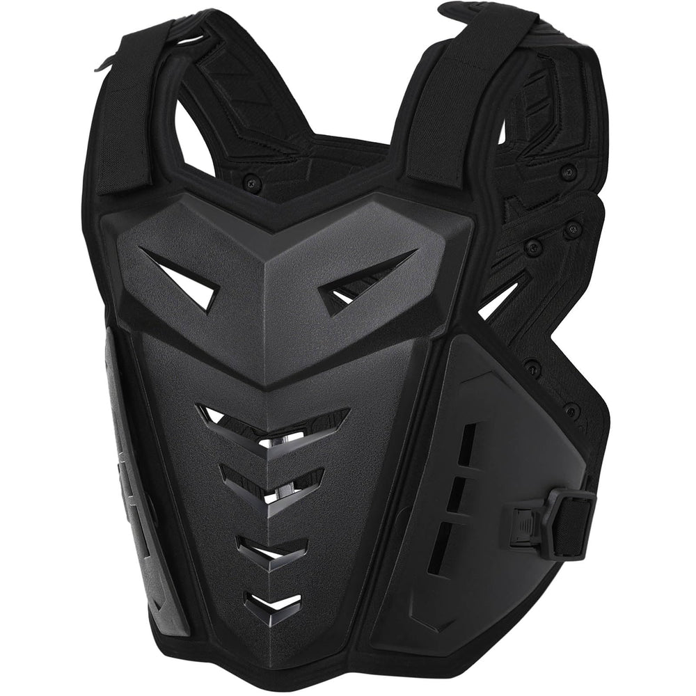 CALOPET back armor spine panel detail showing impact-dispersing protection