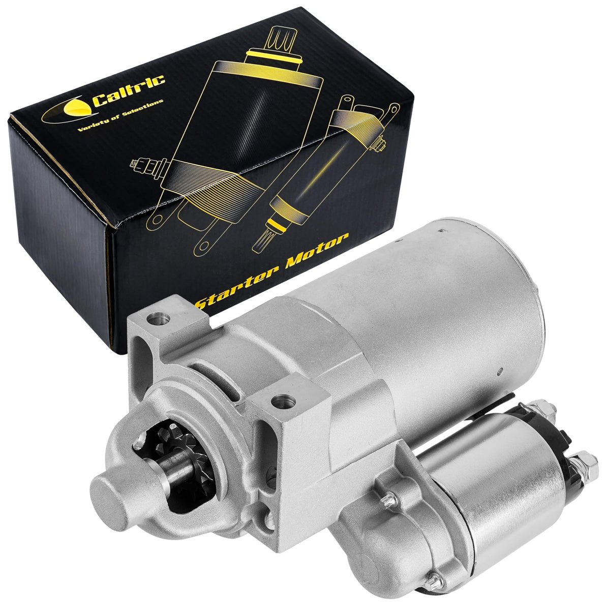 Caltric starter front view showing compact housing and reliable fit