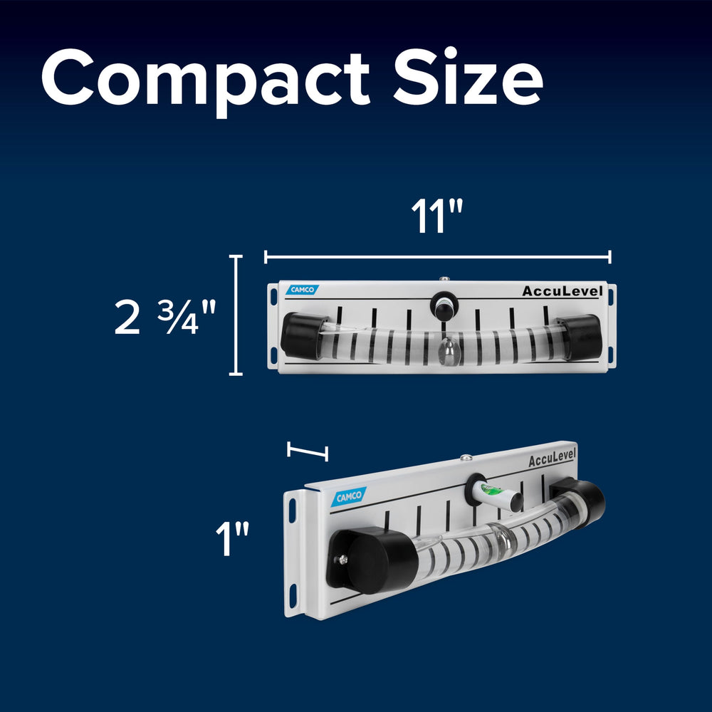 Camco AccuLevel installation screws and bracket for secure mounting