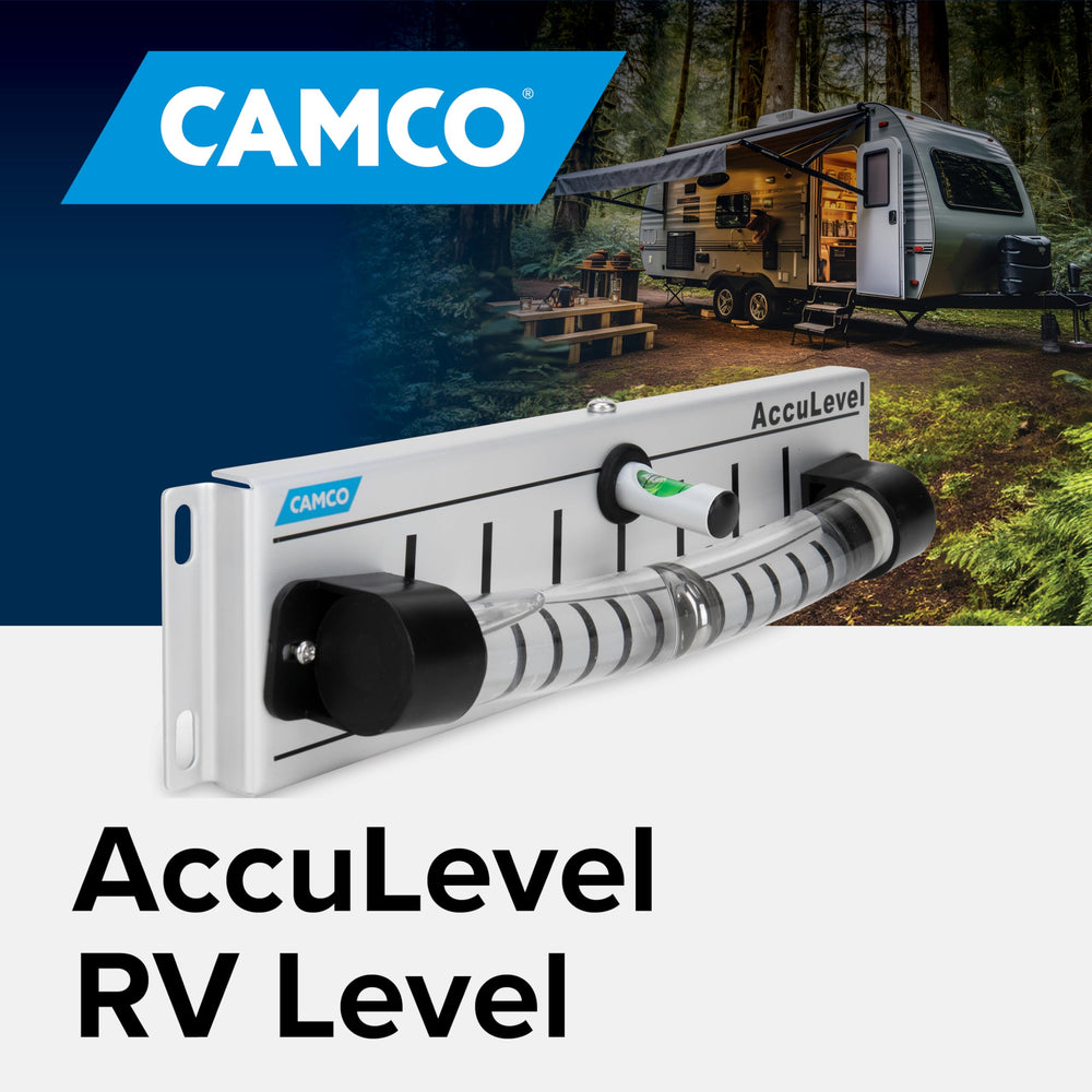 Camco AccuLevel large ball close-up for clear side-to-side leveling