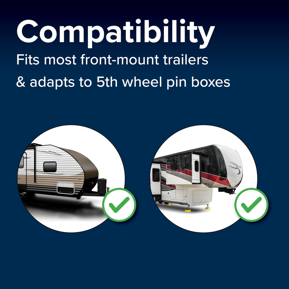 Camco AccuLevel side profile showing compact 11 by 2.75 by 1 inch size