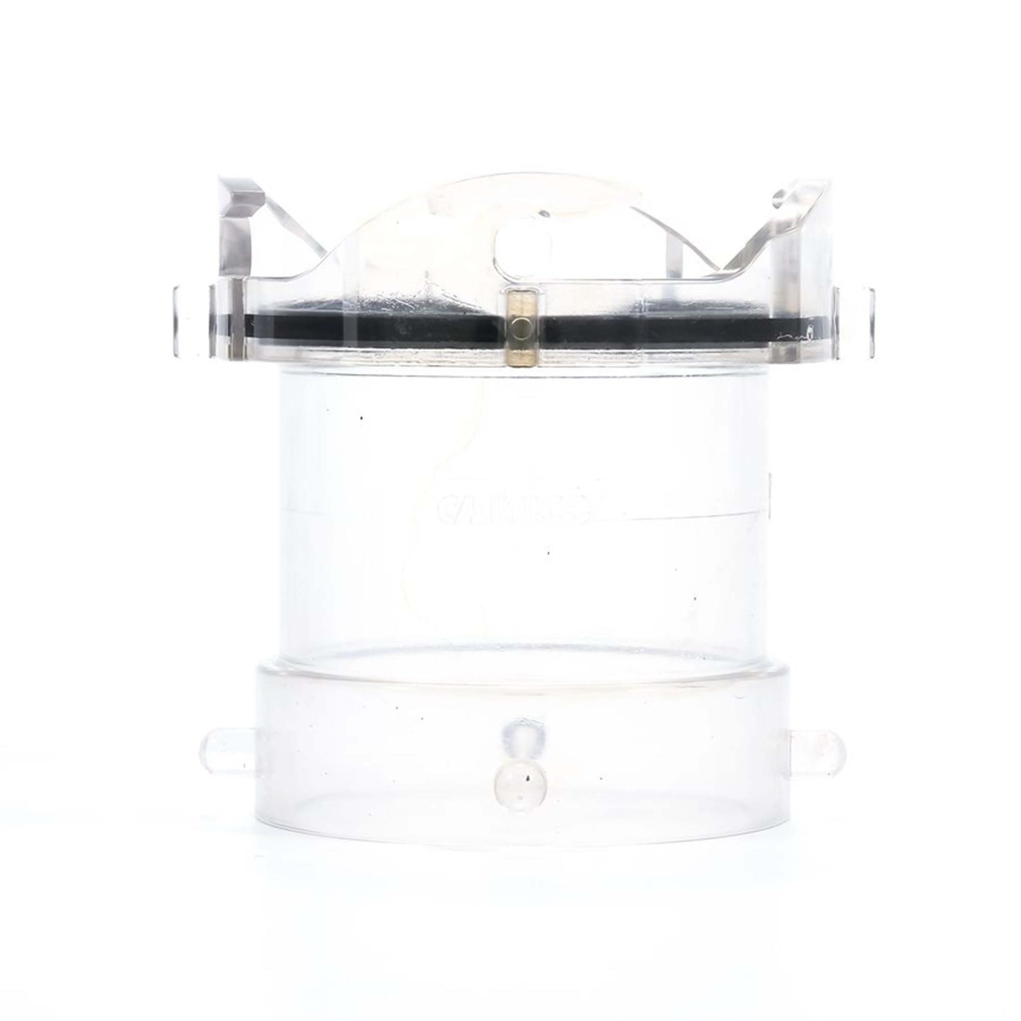Camco clear adapter side profile showing smooth flow benefit