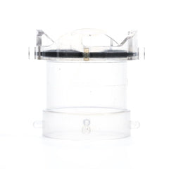 Camco clear adapter side profile showing smooth flow benefit