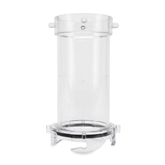 Camco clear sewer hose extender front view showing shape and connection benefit