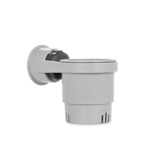 Camco cup holder front view showing compact mount and cup opening for space saving
