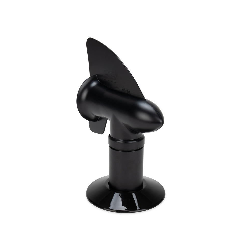 Camco Cyclone front view showing vent head and streamlined design benefit odor removal