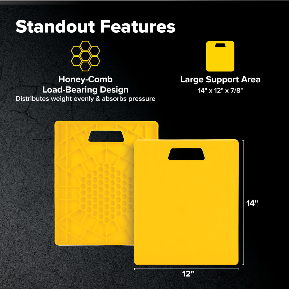 Camco pads interlocked with strap for compact storage and organized transport benefit