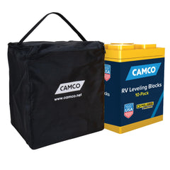 Camco front packaging showing 10-pack blocks for visible easy transport