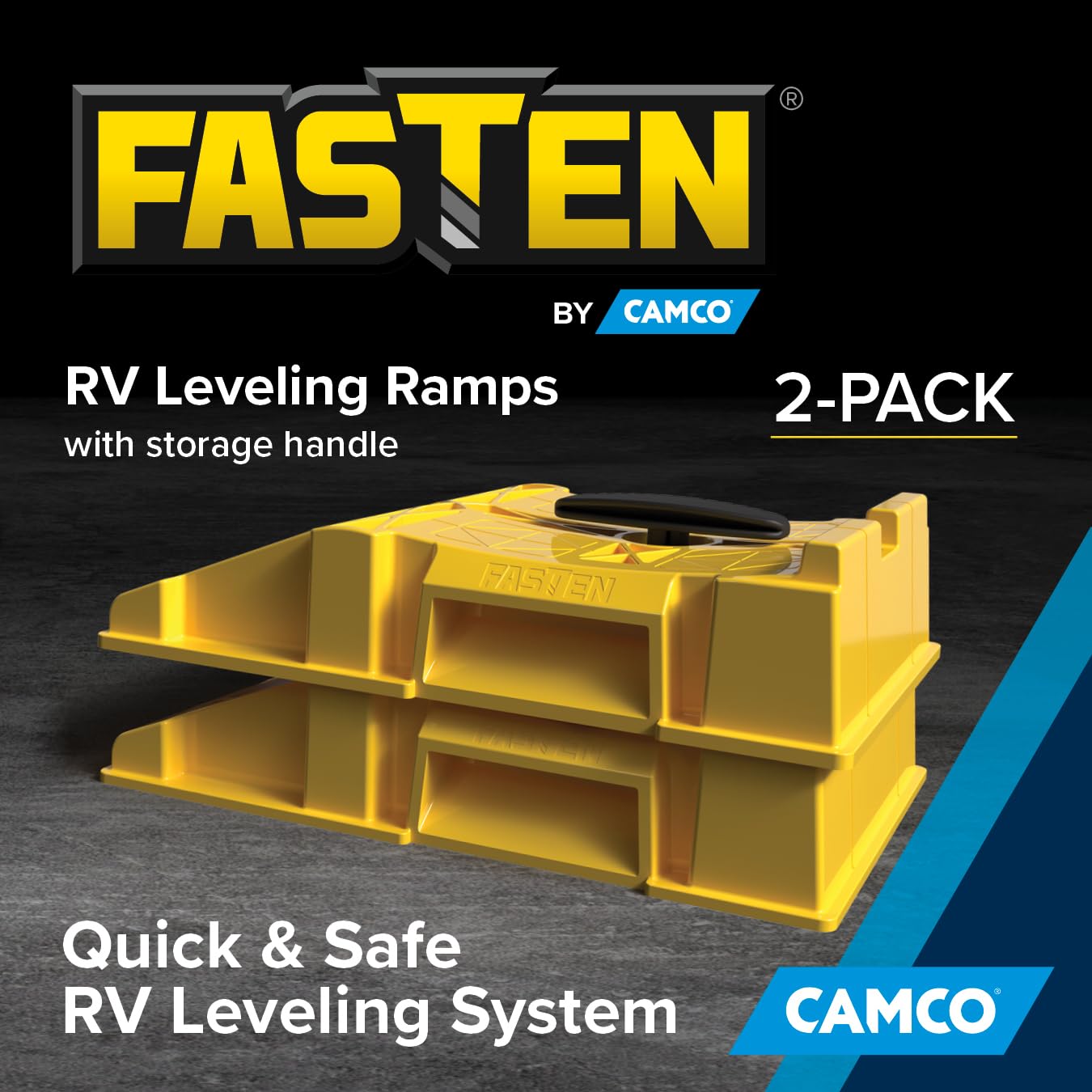 Camco ramps nested compact for space-saving storage