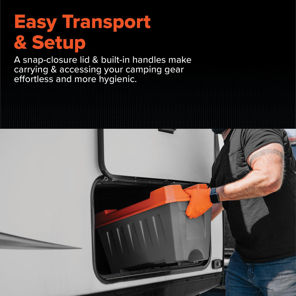 Camco clear 90 degree elbow detail providing visual flow confirmation for safer hookups benefit