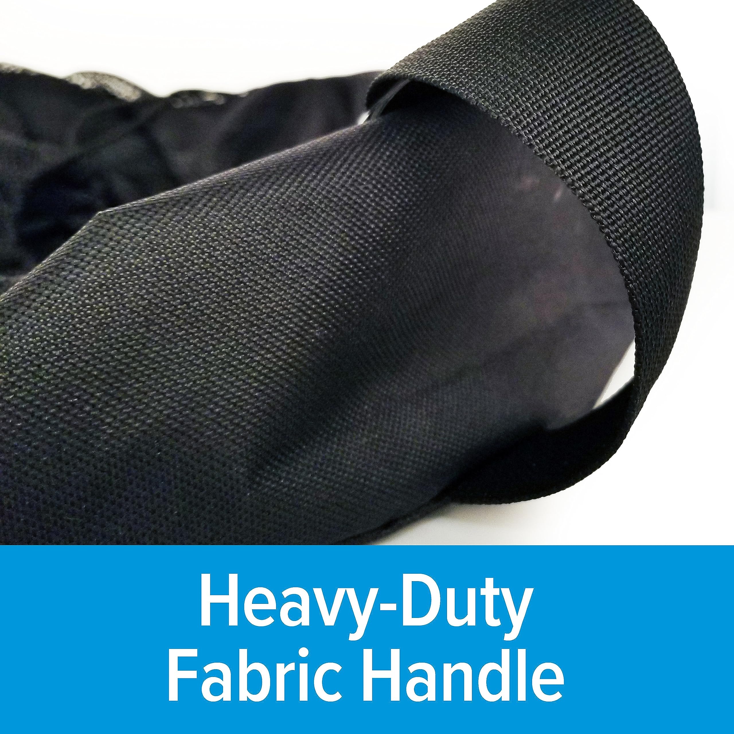 Camco bag next to coiled hose illustrating true 16 inch diameter fit