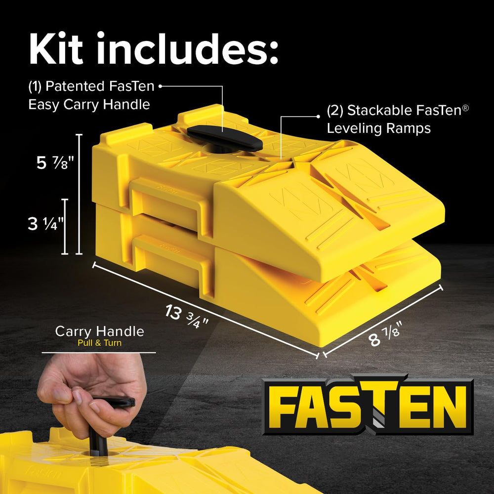 Camco T-handle and twist-lock for easy carrying and storage