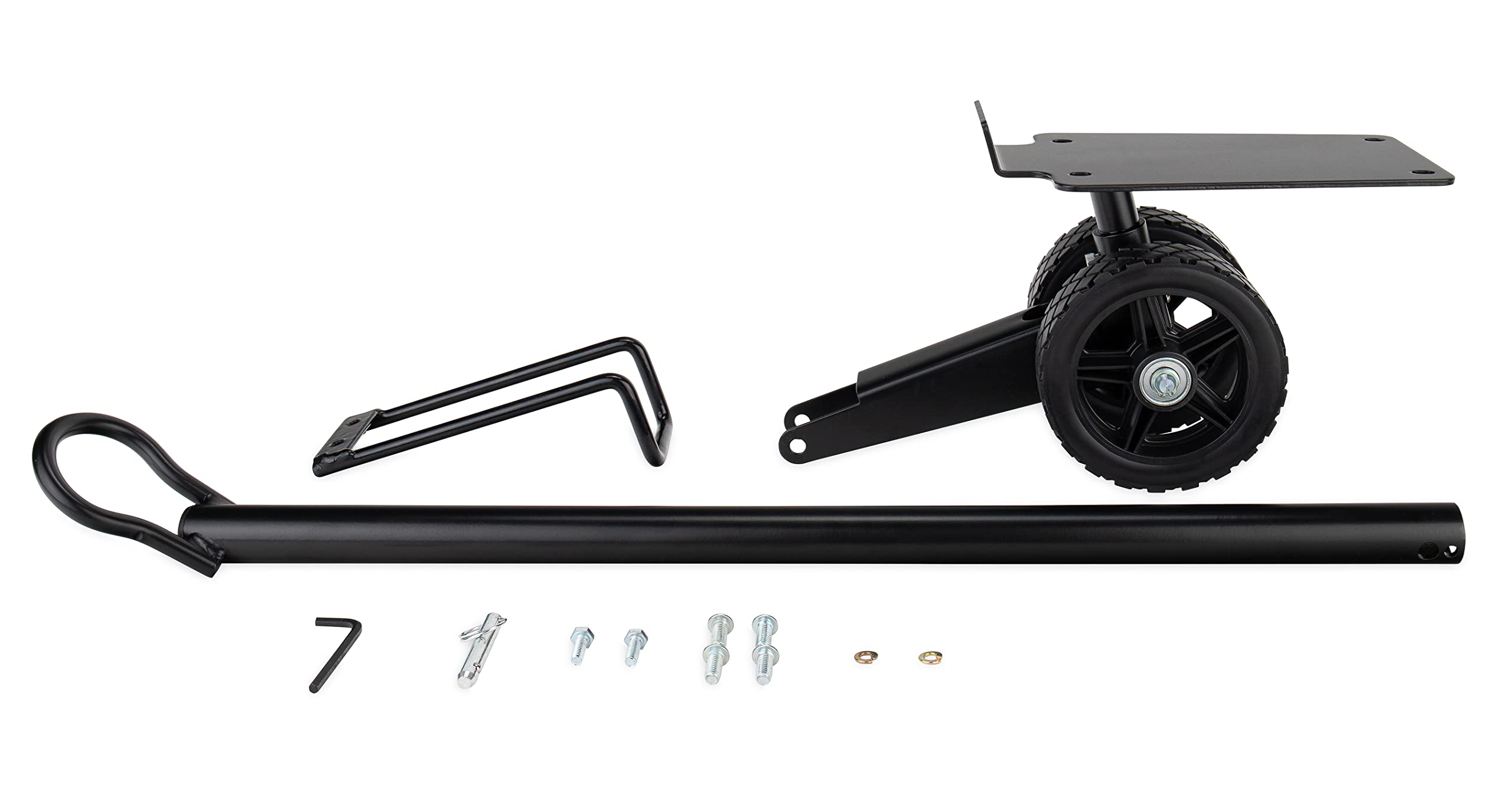Camco front assembly showing steerable wheel and smoother towing