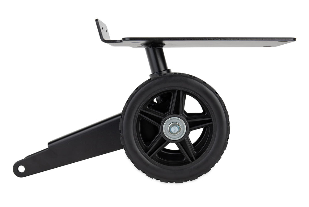 Camco 6-inch no-flat wheel close-up for puncture-free hauling