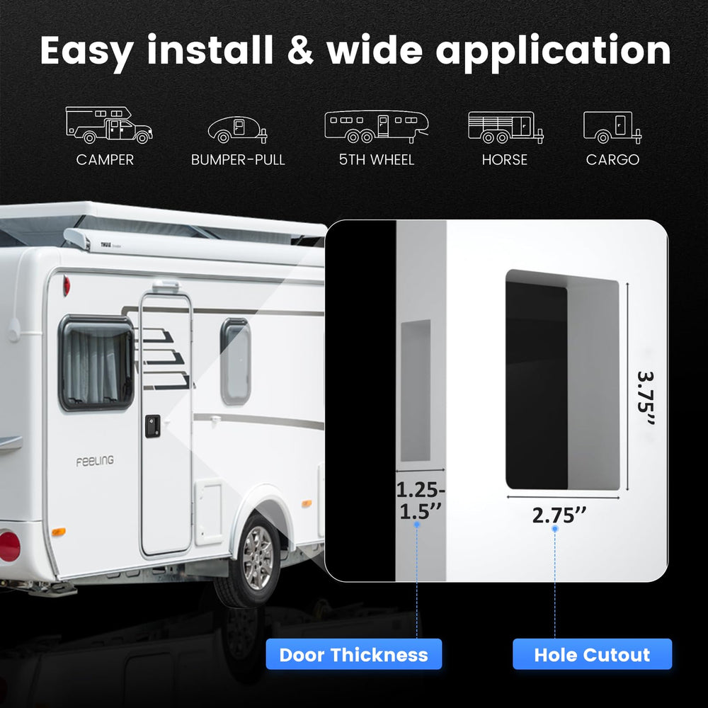 CAMJOKE screws and four keys kit layout showing easy installation convenience