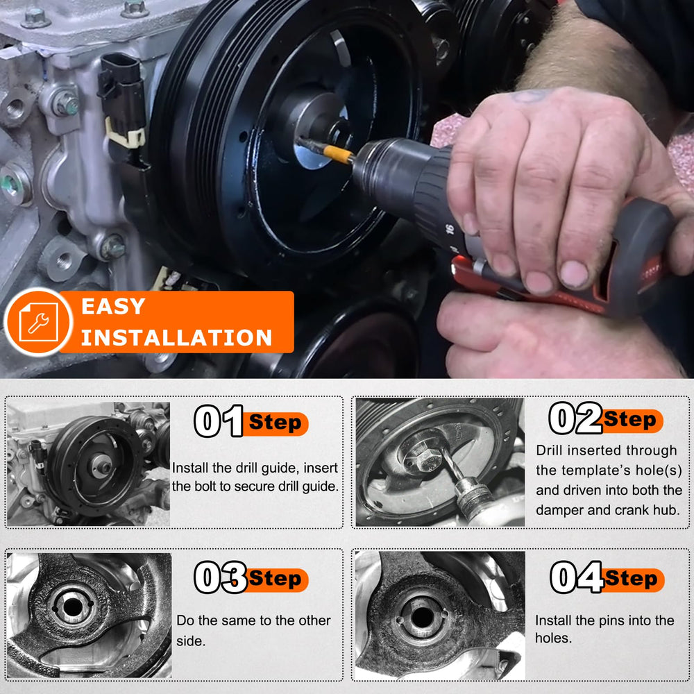 Camoo detailed view of hardened 1/4 inch roll pins demonstrating durable retention