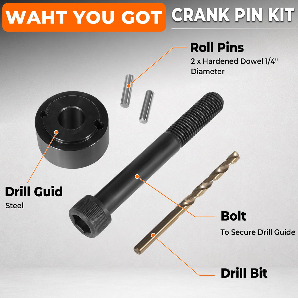 Camoo drill bit and securing bolt close-up highlighting correct sizing for accurate holes