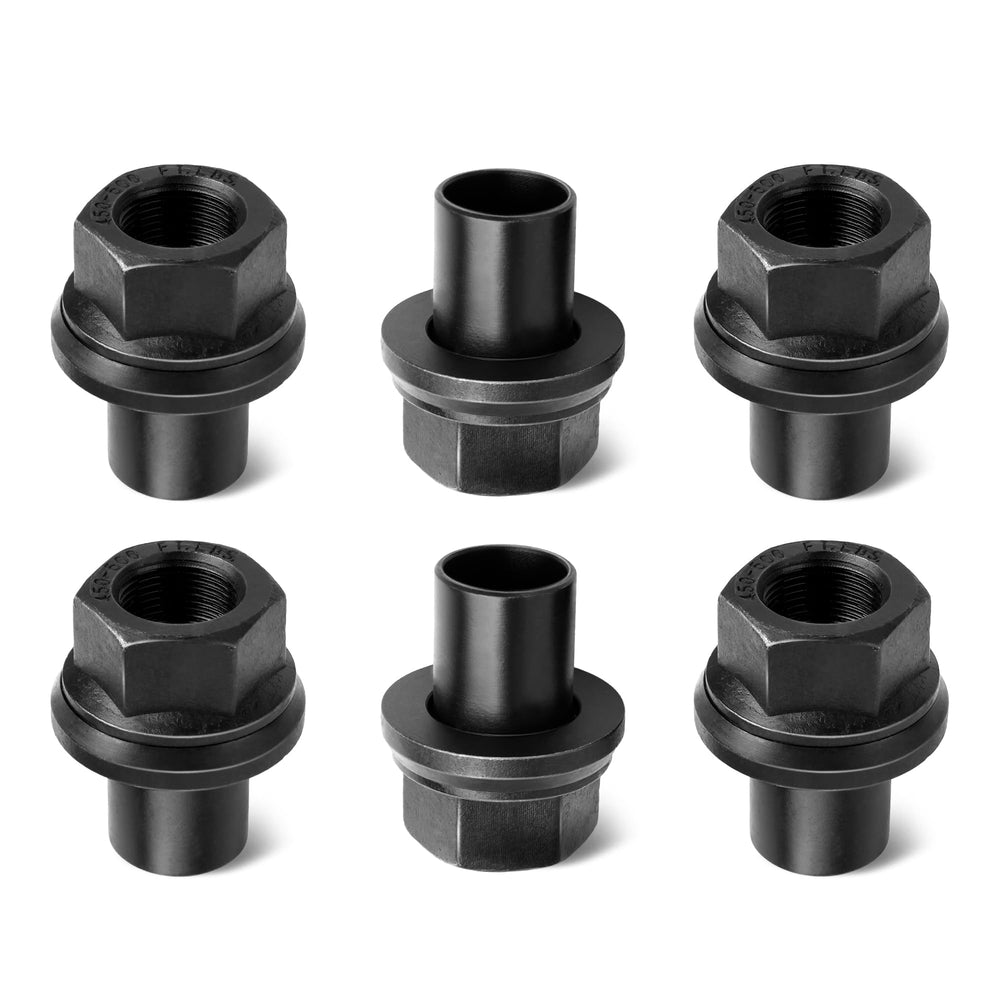 Camotokiit front view of six nuts showing ready-to-install set and durable finish