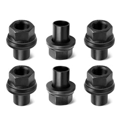 Camotokiit front view of six nuts showing ready-to-install set and durable finish