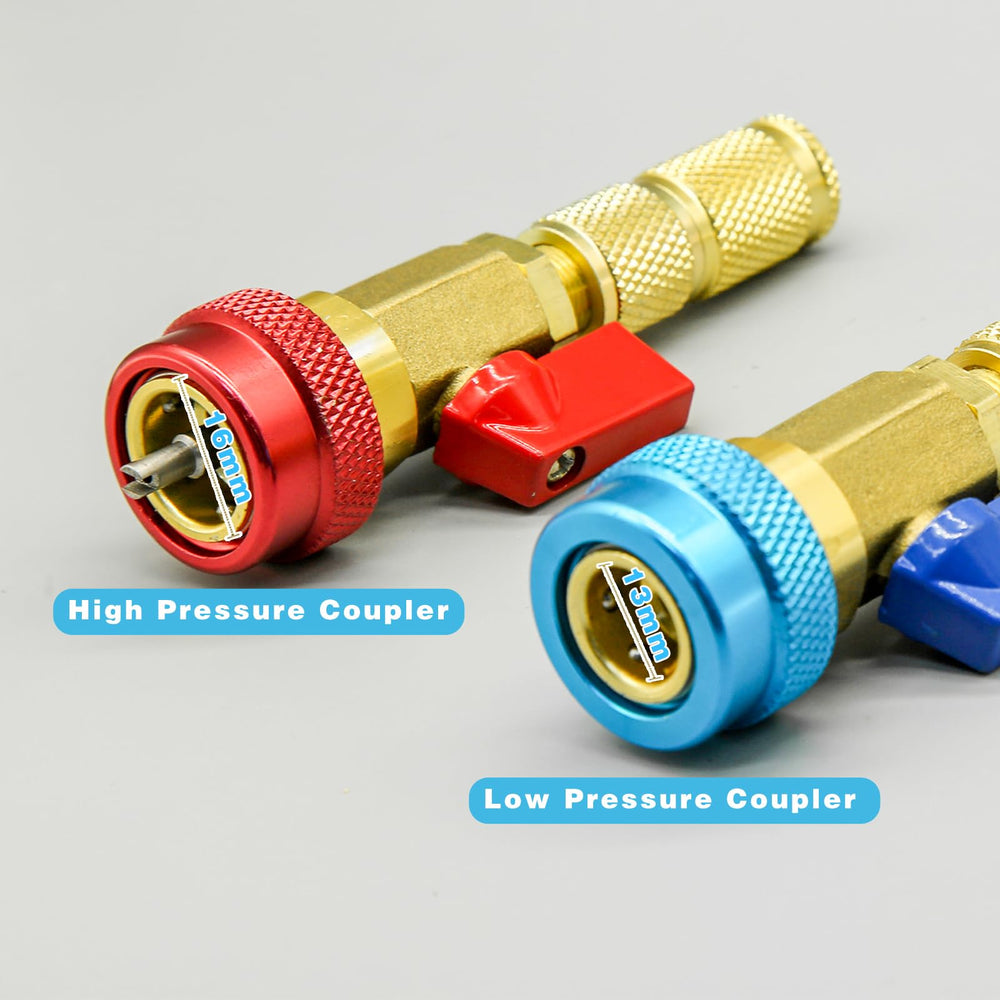 CANIPHA high‑pressure red quick connector closeup demonstrating leak prevention and durability