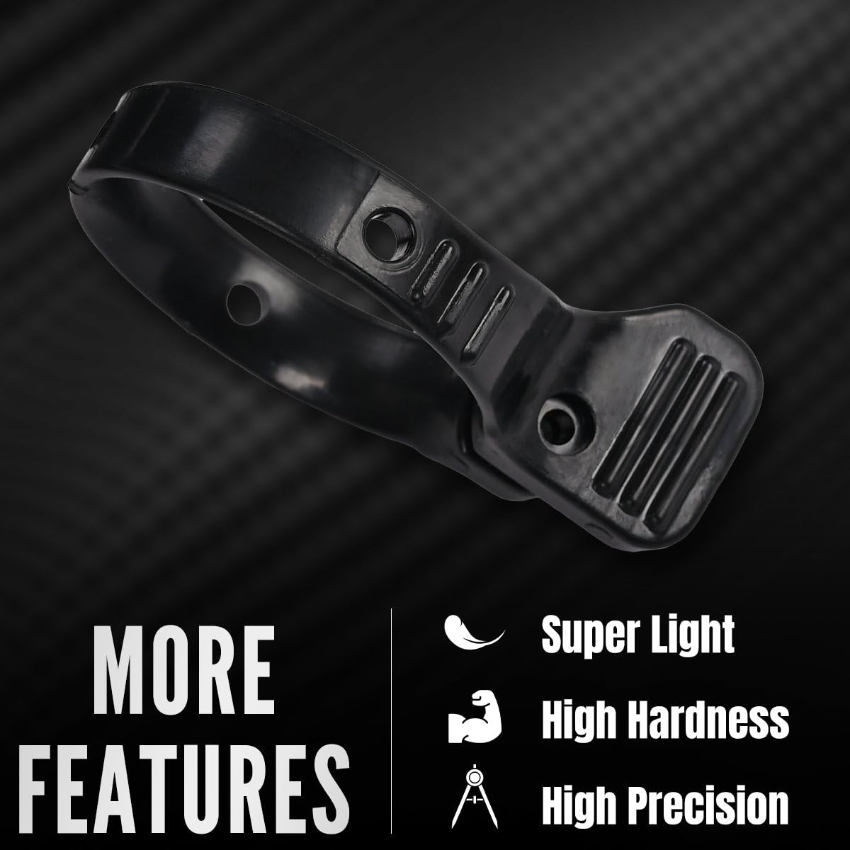 Canitu rear view showing clamp interface and accurate fit to twist grip