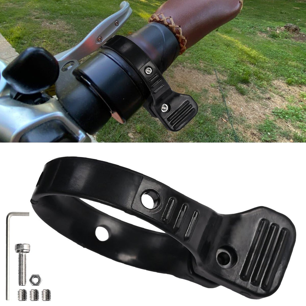 Canitu front view mounted on e-bike showing clean ergonomic profile and improved control