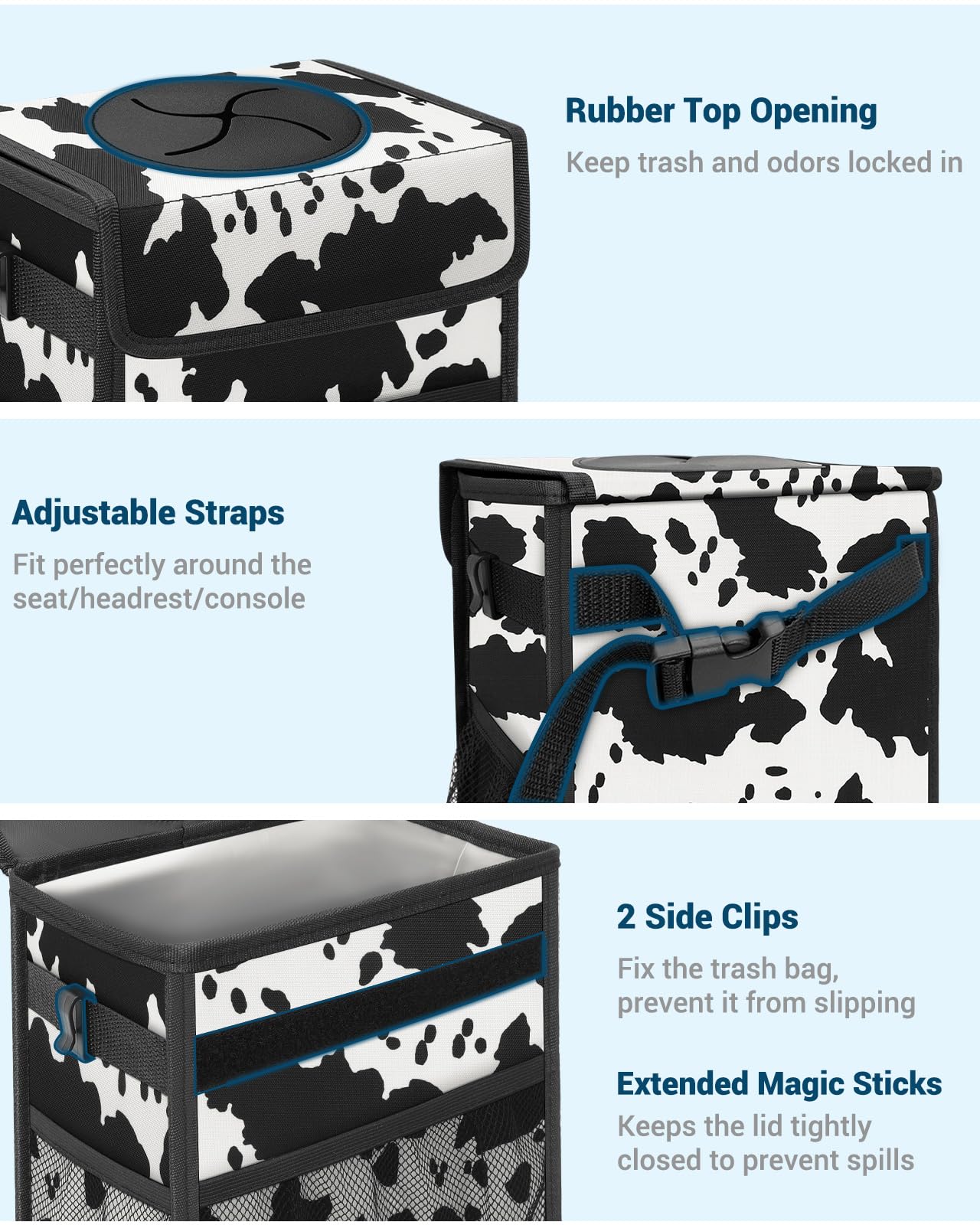 Capolo closeup of PVC support panels showing stable upright shape benefit