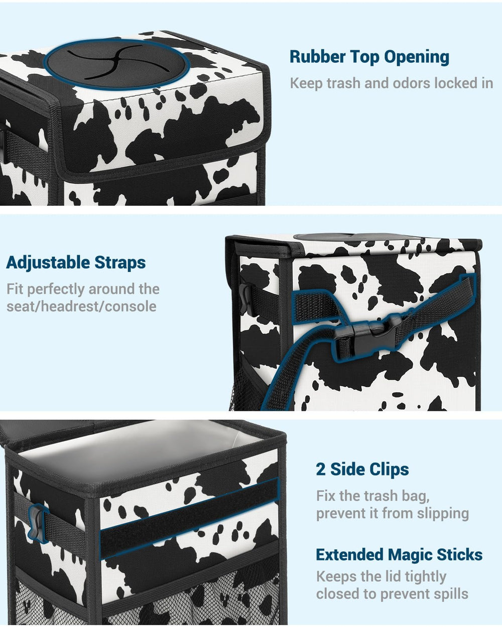 Capolo closeup of PVC support panels showing stable upright shape benefit