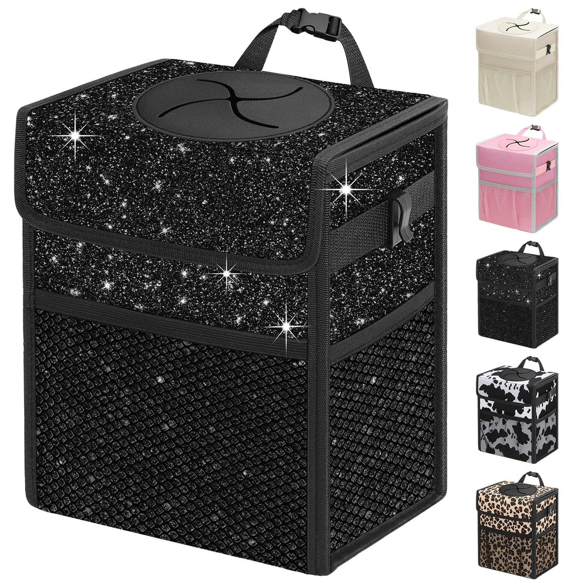 Capolo front view with lid showing tidy sealed storage benefit